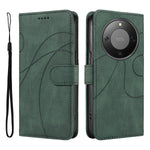 For Honor Magic8 Lite 5G / X9d 5G / X70 5G Wallet Case Leather Phone Cover Stand with Curved Line Design