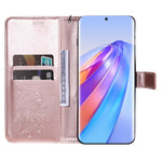 For Honor X40 5G / X9a 5G / Magic5 Lite 5G Wallet Case Floral Butterfly Imprinted Leather Phone Cover Stand