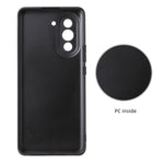 Huawei Nova 10 4G PU-läderbelagt PC+TPU Halkfritt stötsäkert mobilskal Stödställ Magnetiskt Bilfäste Skydd