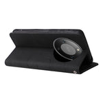 For Honor Magic8 Lite 5G / X9d 5G / X70 5G Leather Phone Case Stand Wallet with Bi-colour Splicing Design