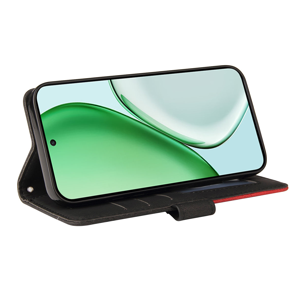 For Honor Magic8 Lite 5G / X9d 5G / X70 5G Leather Phone Case Stand Wallet with Bi-colour Splicing Design