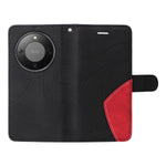 For Honor Magic8 Lite 5G / X9d 5G / X70 5G Leather Phone Case Stand Wallet with Bi-colour Splicing Design