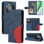 For Honor Magic8 Lite 5G / X9d 5G / X70 5G Leather Phone Case Stand Wallet with Bi-colour Splicing Design