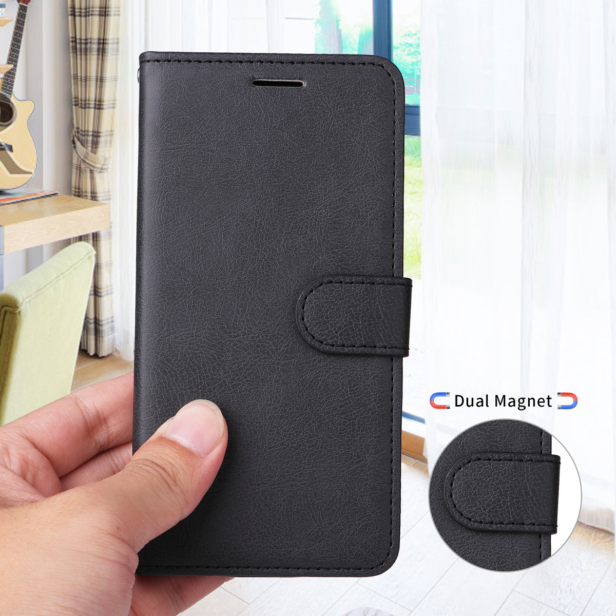 For Honor Magic8 Lite 5G / X9d 5G / X70 5G Leather Wallet Case with Strap Solid Color Phone Stand Cover
