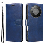 For Honor Magic8 Lite 5G / X9d 5G / X70 5G Leather Wallet Case with Strap Solid Color Phone Stand Cover