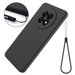 For Oppo A6 GT 5G / Oppo F31 Pro+ 5G Liquid Silicone Case Phone Back Cover with Hand Strap