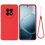 For Oppo A6 GT 5G / Oppo F31 Pro+ 5G Liquid Silicone Case Phone Back Cover with Hand Strap
