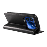 YIKATU For Xiaomi 17 Pro Wallet Case  YK-006 Magnetic Closure Leather Phone Cover Litchi Texture