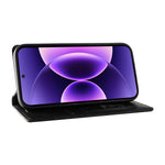 YIKATU For Xiaomi 17 Pro Wallet Case  YK-006 Magnetic Closure Leather Phone Cover Litchi Texture
