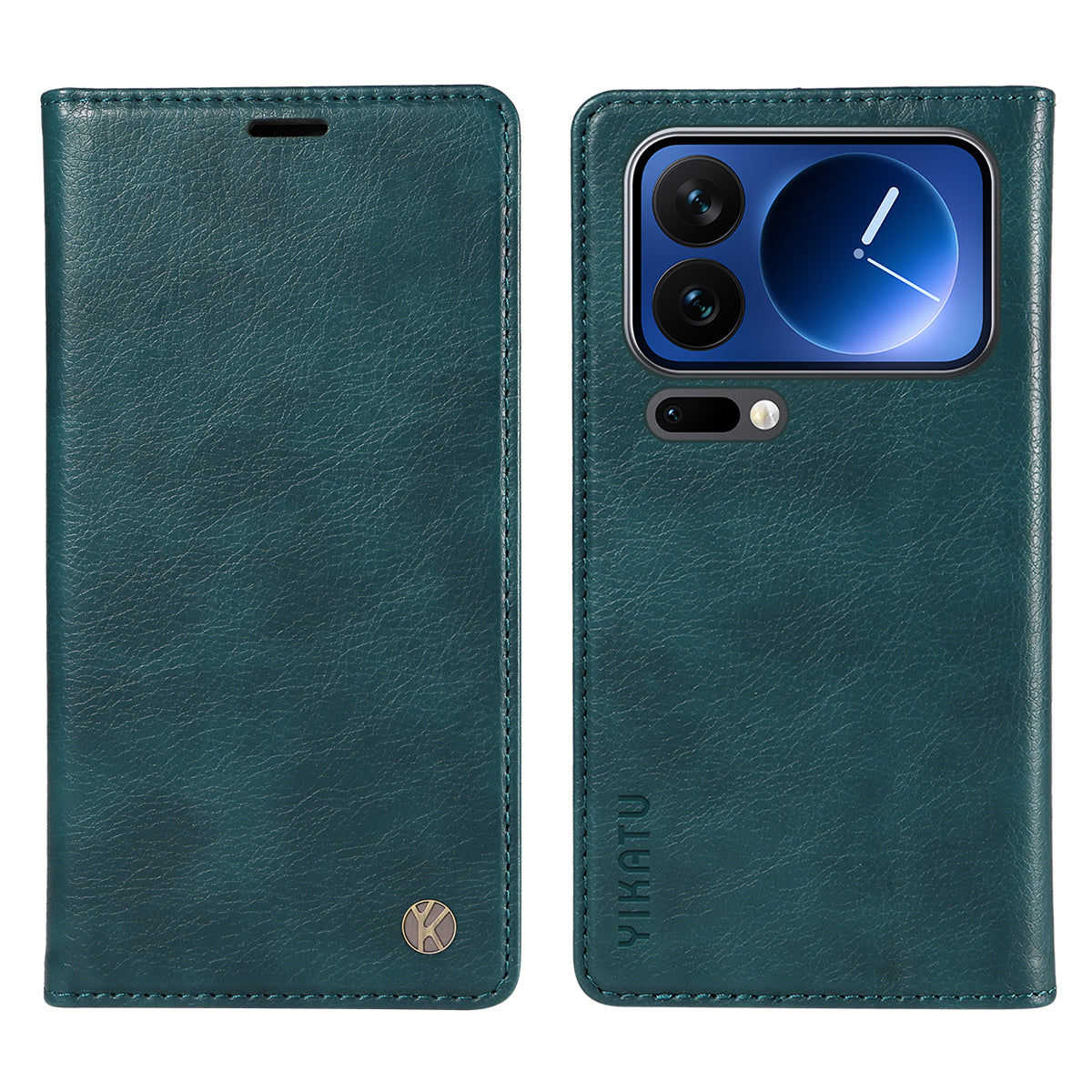 YIKATU For Xiaomi 17 Pro Wallet Case  YK-006 Magnetic Closure Leather Phone Cover Litchi Texture