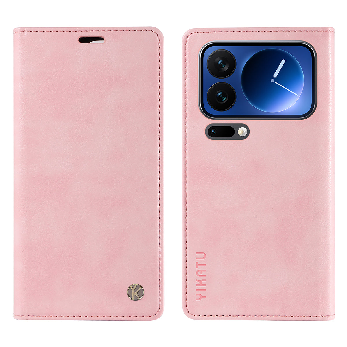 YIKATU For Xiaomi 17 Pro Wallet Case  YK-006 Magnetic Closure Leather Phone Cover Litchi Texture