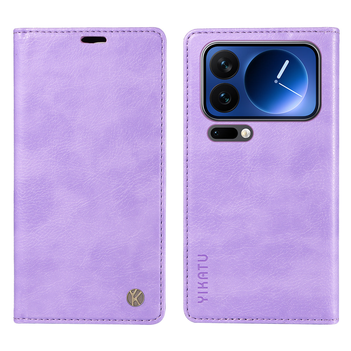 YIKATU For Xiaomi 17 Pro Wallet Case  YK-006 Magnetic Closure Leather Phone Cover Litchi Texture