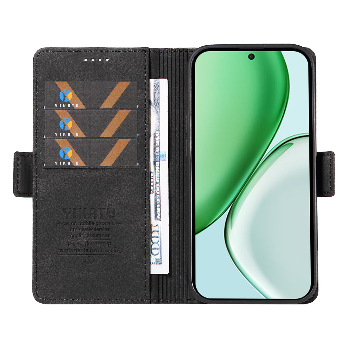 YIKATU For Honor Magic8 Lite 5G / X9d 5G / X70 5G Leather Case  YK-005 Skin-touch Feeling Wallet Phone Cover
