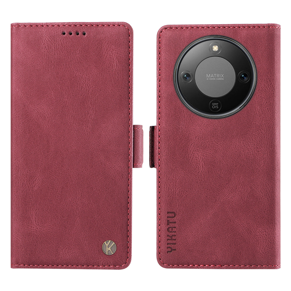 YIKATU For Honor Magic8 Lite 5G / X9d 5G / X70 5G Leather Case  YK-005 Skin-touch Feeling Wallet Phone Cover