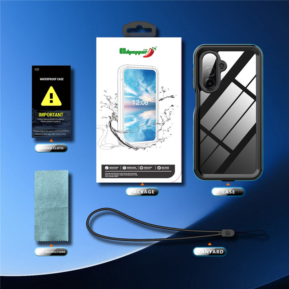 REDPEPPER Til Samsung Galaxy A17 5G / A17 4G Cover IP68 Vandtæt PC + TPU Telefoncover