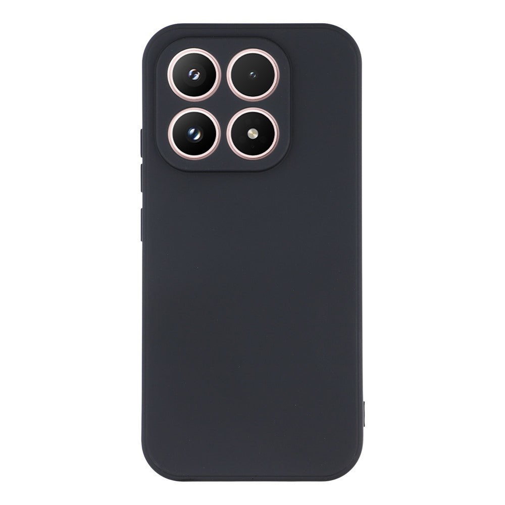 For Xiaomi 17 Case TPU Back Soft Anti-Scratch Fiber Lining Phone Cover