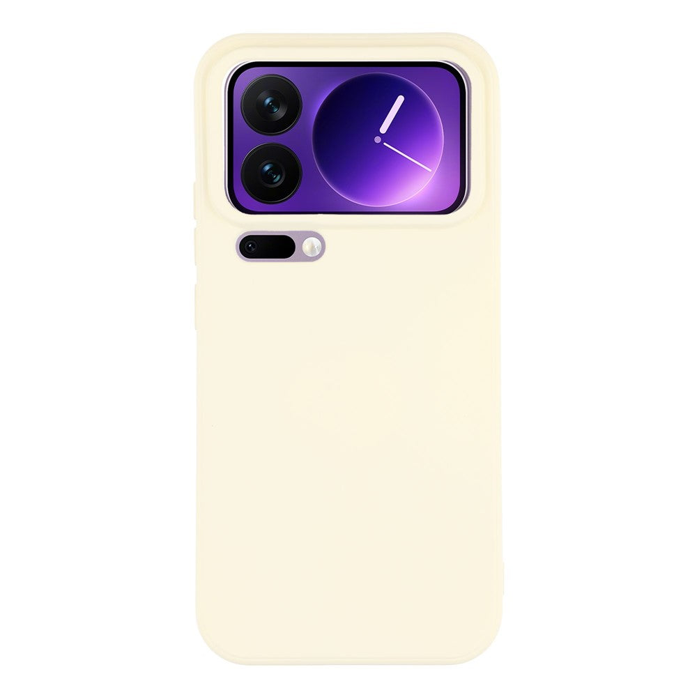 For Xiaomi 17 Pro Case TPU Back Soft Anti-Scratch Fiber Lining Phone Cover