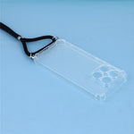 For Xiaomi 17 Case Reinforced Corner TPU Clear Phone Cover with Lanyard