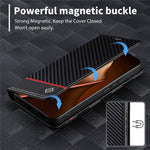 LC.IMEEKE For Xiaomi 15T Pro Wallet Case Carbon Fiber Texture Leather Phone Cover