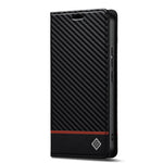 LC.IMEEKE For Xiaomi 15T Pro Wallet Case Carbon Fiber Texture Leather Phone Cover