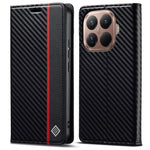 LC.IMEEKE For Xiaomi 15T Pro Wallet Case Carbon Fiber Texture Leather Phone Cover