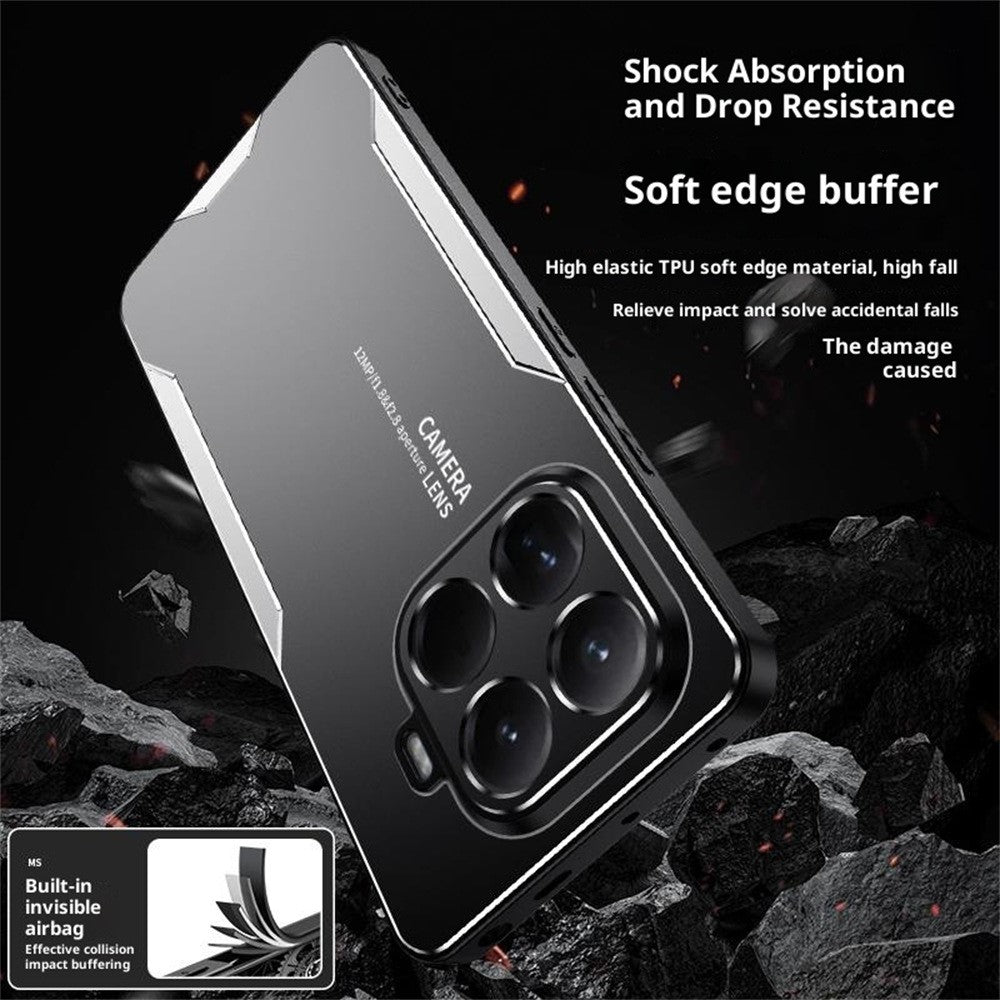 For Xiaomi 15T Pro Phone Case Aluminium Alloy TPU PC Back Cover