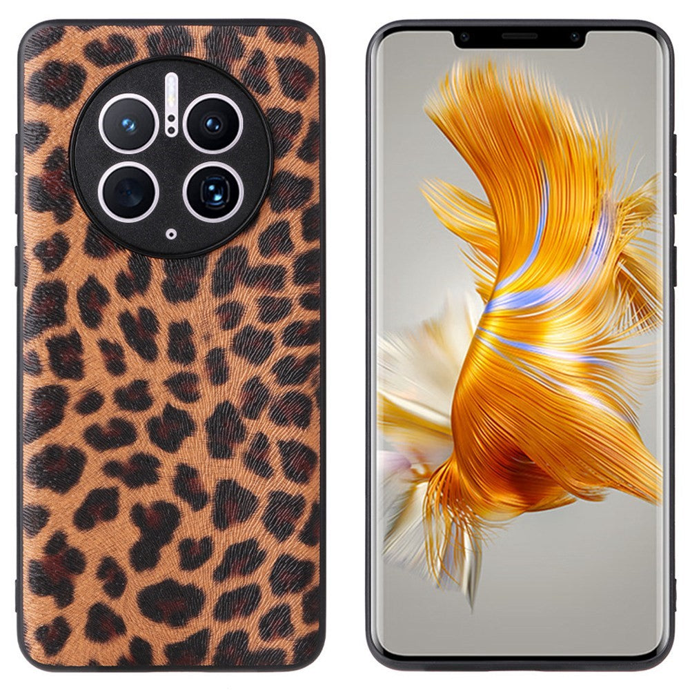 For Huawei Mate 50 Pro 4G PU Leather + PC + TPU Shockproof Phone Case Camera Protection Anti-Scratch Cover