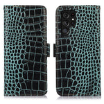 For Samsung Galaxy S26 Ultra Case RFID Blocking Wallet Crocodile Texture Genuine Cow Leather Phone Cover