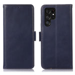 For Samsung Galaxy S26 Ultra Case RFID Blocking Genuine Cow Leather Wallet Phone Cover