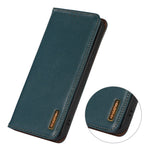 KHAZNEH For Samsung Galaxy S26 Ultra Case Wallet Genuine Cow Leather Phone Cover Nappa Texture
