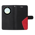 For Honor X40 5G / X9a 5G / Magic5 Lite 5G Leather Case Wallet Stand Color Splicing Phone Cover
