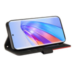 For Honor X40 5G / X9a 5G / Magic5 Lite 5G Leather Case Wallet Stand Color Splicing Phone Cover