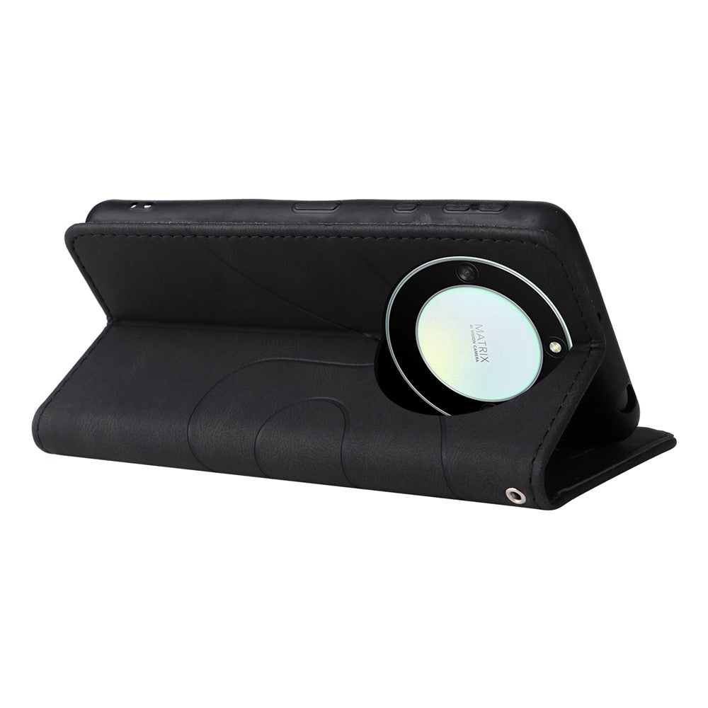 For Honor X40 5G / X9a 5G / Magic5 Lite 5G Leather Case Wallet Stand Color Splicing Phone Cover