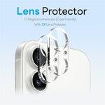 NORTHJO 5 in 1 Set for iPhone 16 Plus Magnetic Case PC + TPU Phone Cover with 2 Front Screen Protector + 2 Lens Film