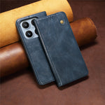 For Xiaomi 17 Case Crazy Horse Texture Waxy Leather Wallet Stand Phone Cover