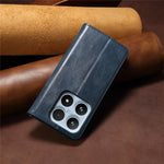 Xiaomi 17-skal Crazy Horse Texture Waxy Leather Plånboksfodral med stativ