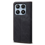 For Xiaomi 17 Case Jeans Cloth Texture Anti-Scratch Leather Stand Phone Cover