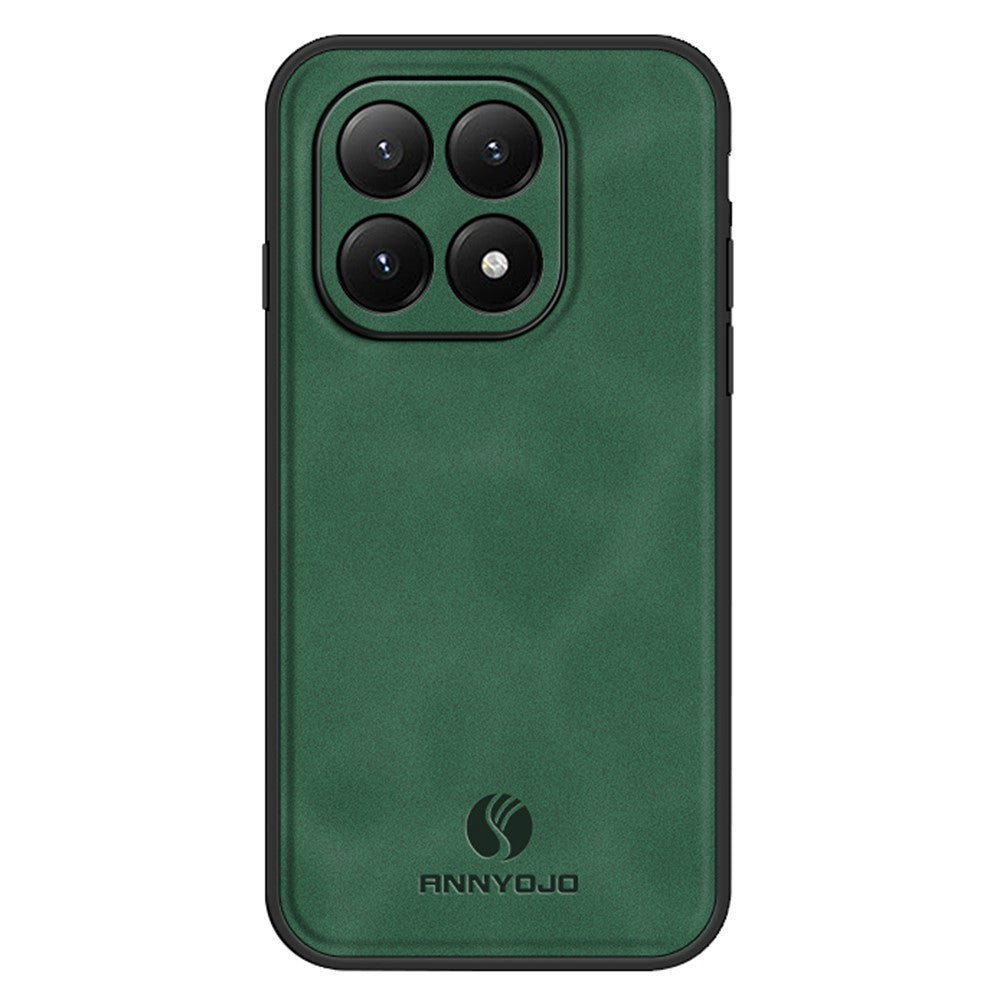 ANNYOJO Skal För Xiaomi 15T Pro PU-läder + PC + TPU Fallskyddande Baksida Till mobilen
