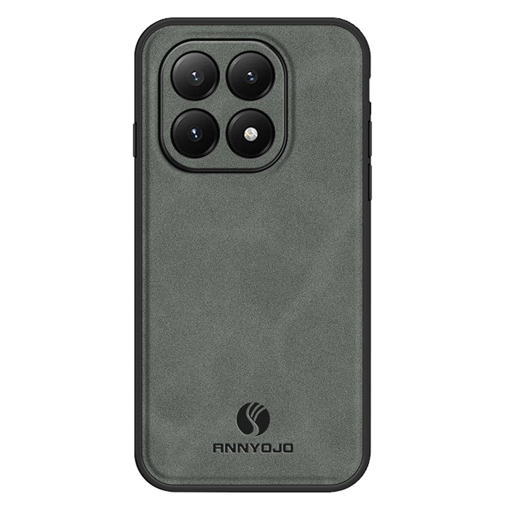 ANNYOJO For Xiaomi 15T Pro Case PU Leather + PC + TPU Anti Drop Phone Back Cover