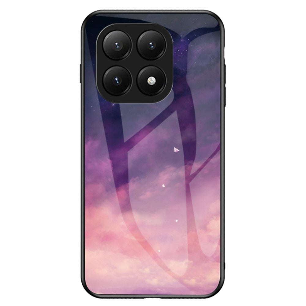 For Xiaomi 15T Pro Case Starry Sky Pattern Tempered Glass Phone Cover