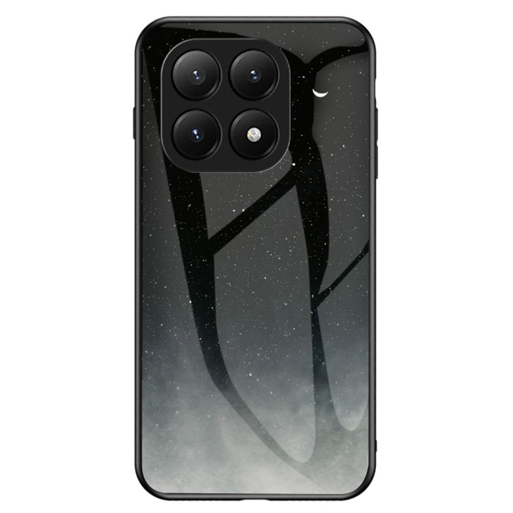 For Xiaomi 15T Pro Case Starry Sky Pattern Tempered Glass Phone Cover