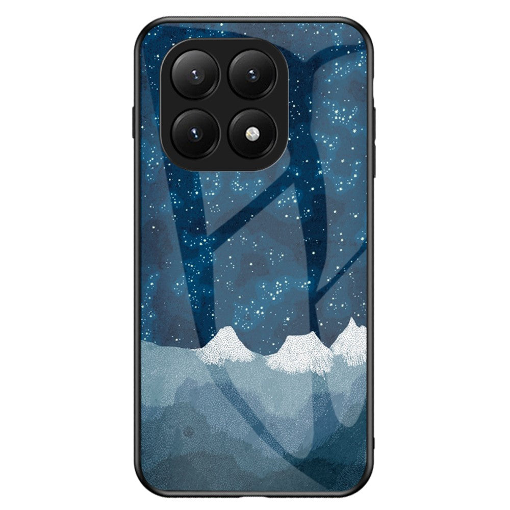 Xiaomi 15T Pro-skal med stjärnhimmelmönster i härdat glas.