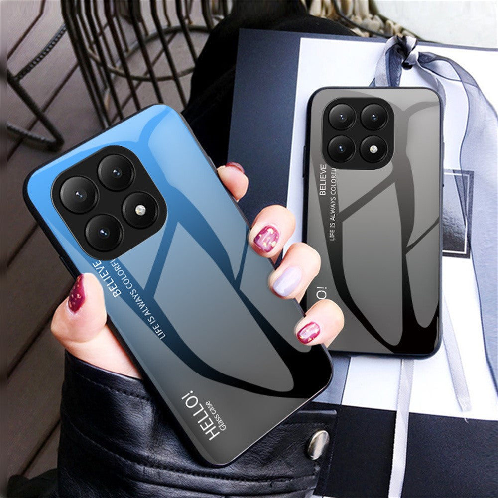 For Xiaomi 15T Pro Case Anti-Scratch Tempered Glass + PC + TPU Phone Cover