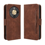 For Honor Magic8 Lite 5G / X9d 5G / X70 5G Leather Case Phone Wallet Cover with Multiple Card Slots