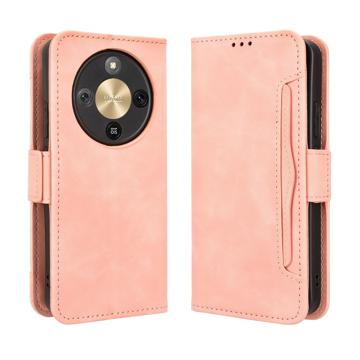 For Honor Magic8 Lite 5G / X9d 5G / X70 5G Leather Case Phone Wallet Cover with Multiple Card Slots