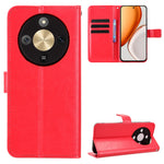 For Honor Magic8 Lite 5G / X9d 5G / X70 5G PU Leather Case with Strap Crazy Horse Texture Phone Wallet Cover
