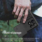 Xiaomi 15T-skal med skjutbart kameralock PC + TPU-stativmobilskal