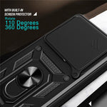 Xiaomi 15T-skal med skjutbart kameralock PC + TPU-stativmobilskal