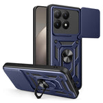 Xiaomi 15T-skal med skjutbart kameralock PC + TPU-stativmobilskal