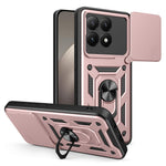 Xiaomi 15T-skal med skjutbart kameralock PC + TPU-stativmobilskal